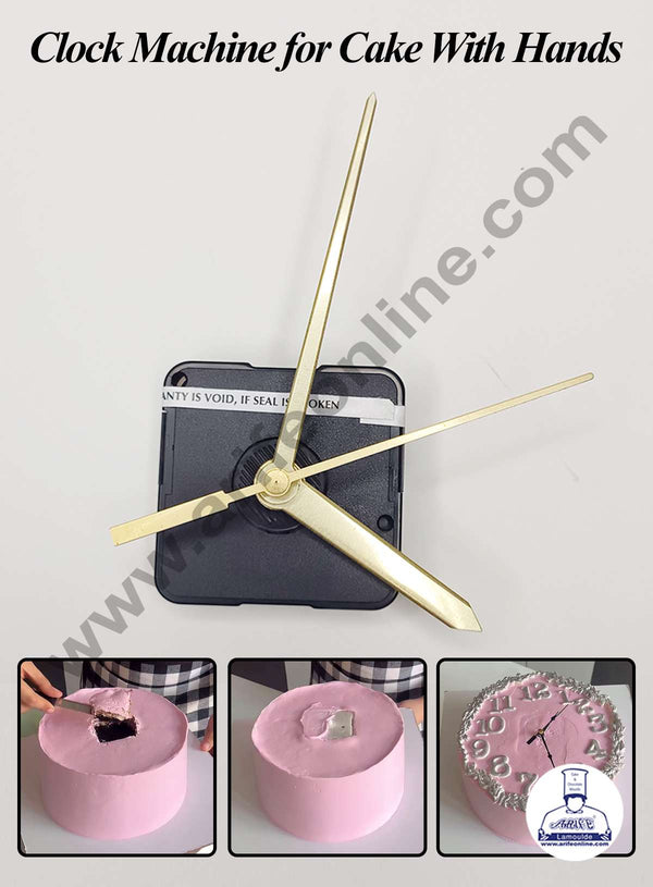 CAKE DECOR™ Clock Machine for Cake with Hands - 1 Piece