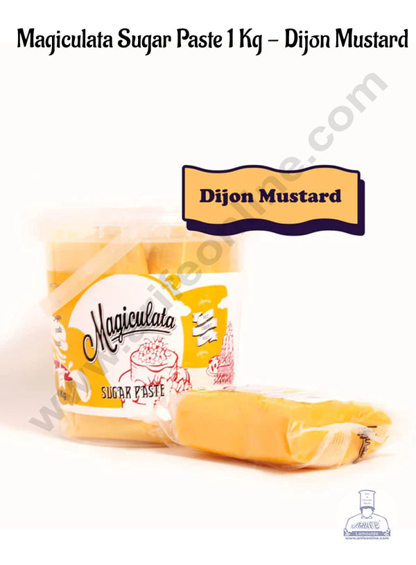 Magiculata Sugar Paste 1 Kg - Dijon Mustard