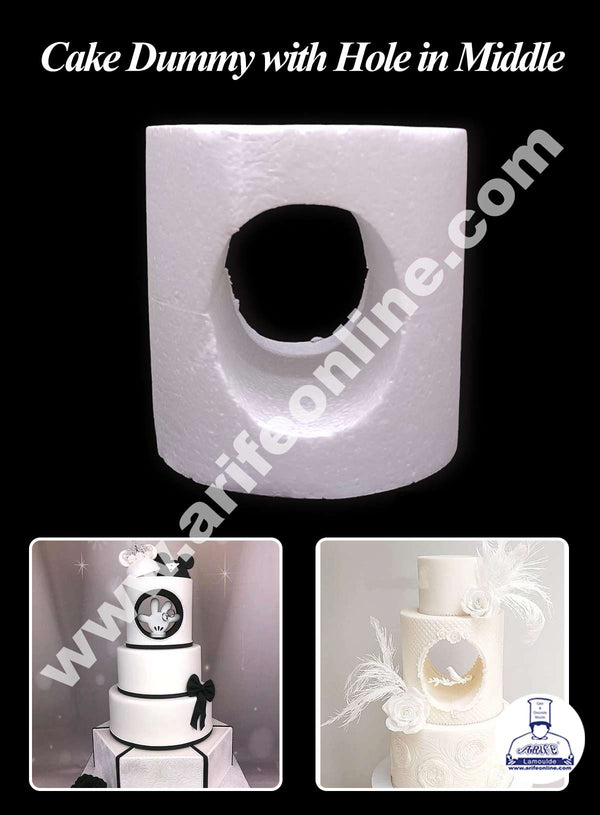 CAKE DECOR™ Cake Dummy with Hole in Middle - 1 Piece