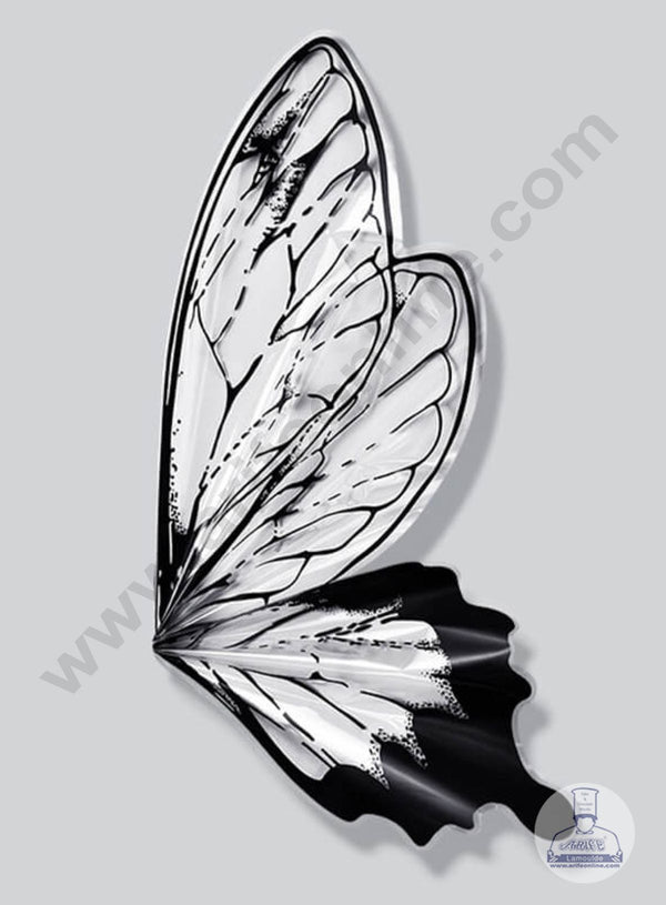 Cellophane Butterfly Wings Plastic for Flower Bouquet | Premium Flower Wrapping Paper Butterfly Design (Black) - CAKE DECOR™