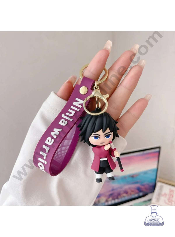 CAKE DECOR™ Giyu Tomioka Key Chain | Anime Character | Ninja Warrior | Return Gifts - 1 Piece