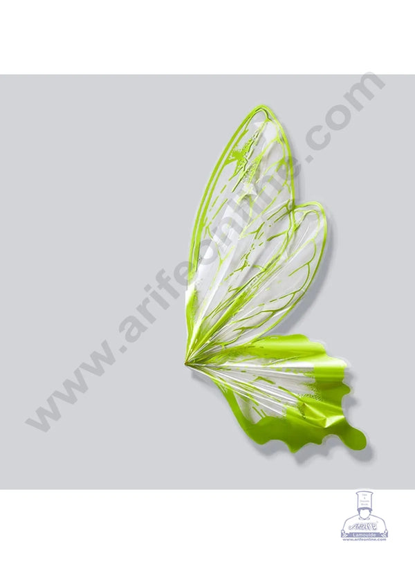 Cellophane Butterfly Wings Plastic for Flower Bouquet | Premium Flower Wrapping Paper Butterfly Design (Green) - CAKE DECOR™