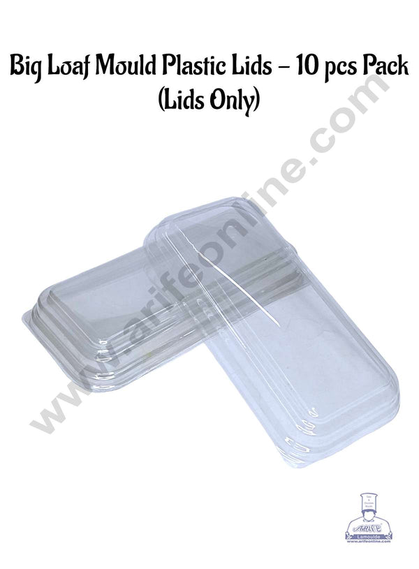 CAKE DECOR™ Plastic Lids For Loaf Moulds- 10 pcs pack (Big)