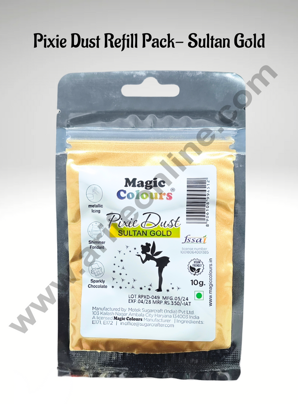 Magic Colours Pixie Dust-Sultan Gold Refill Pack (10gm)