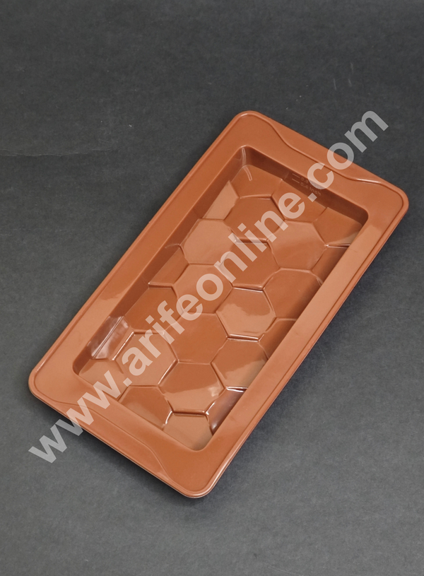 CAKE DECOR™ 1 Cavity Deep Pave Shape Kunafa Chocolate Bar Silicone Mould | Pistachio Kunafa Chocolate Bar Mould (Design-10)