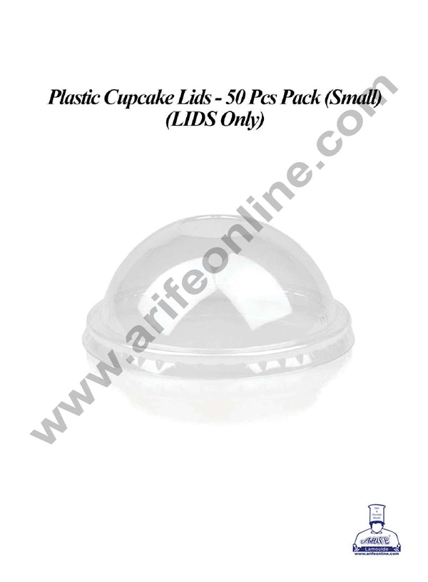 CAKE DECOR™ Plastic Cupcake Lids - 50 pcs pack (Small)