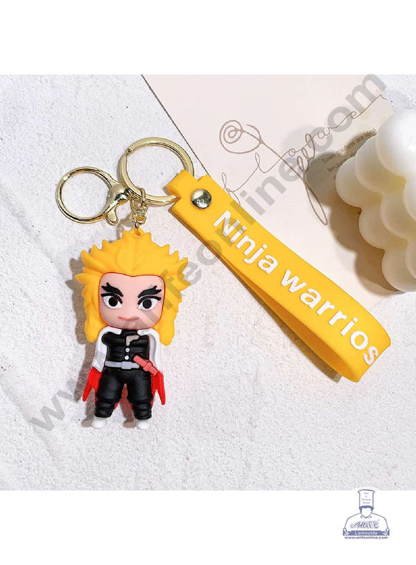 CAKE DECOR™ Kyojuro Rengoku Key Chain | Anime Character | Ninja Warrior | Return Gifts - 1 Piece