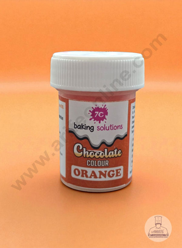 7C Edible Chocolate Colour Powder – Orange (5g) | Food Colour for Chocolates, Cakes & Desserts