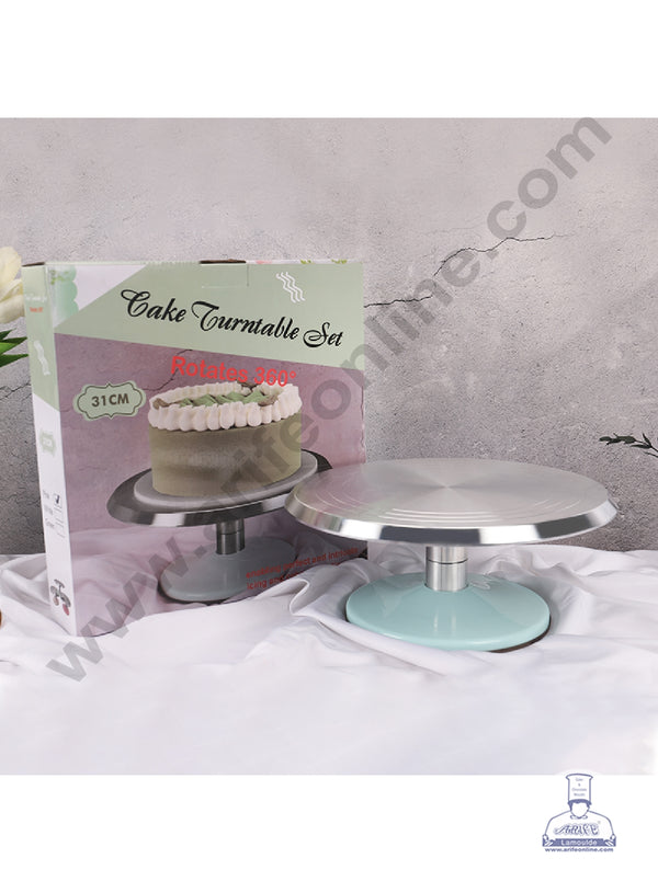 CAKE DECOR™ Detachable 360° Rotating Cake Turntable with Stainless Steel Ball Bearings (12 Inch) - Assorted Color