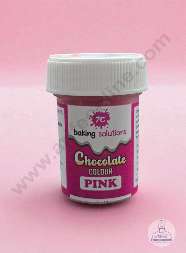 7C Edible Chocolate Colour Powder – Pink (5g) | Food Colour for Chocolates, Cakes & Desserts