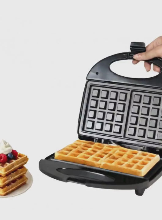 CAKE DECOR™ Italia 2 Slice Waffle Maker 800W Non-Stick Surface Waffle Iron - Model: IK-765 | SB-IK-765