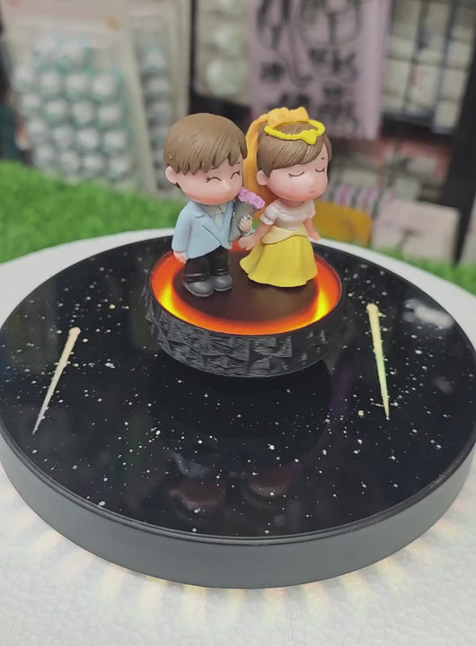 Levitating Magnetic Floating Display Stand With LED Lights | Anti Gravity Showcase (SB-LF-Display-L) - CAKE DECOR™