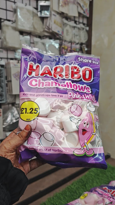 CAKE DECOR™ Haribo Chamallows Marshmallow | Share Size – 154g | Pink & White | (SB-Haribo-Marsh)