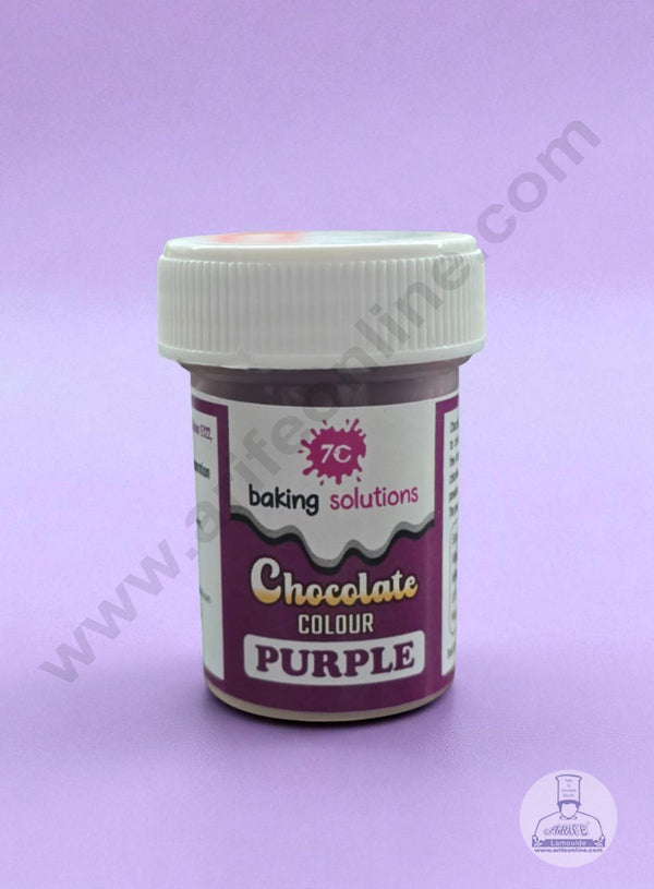 7C Edible Chocolate Colour Powder – Purple (5g) | Food Colour for Chocolates, Cakes & Desserts