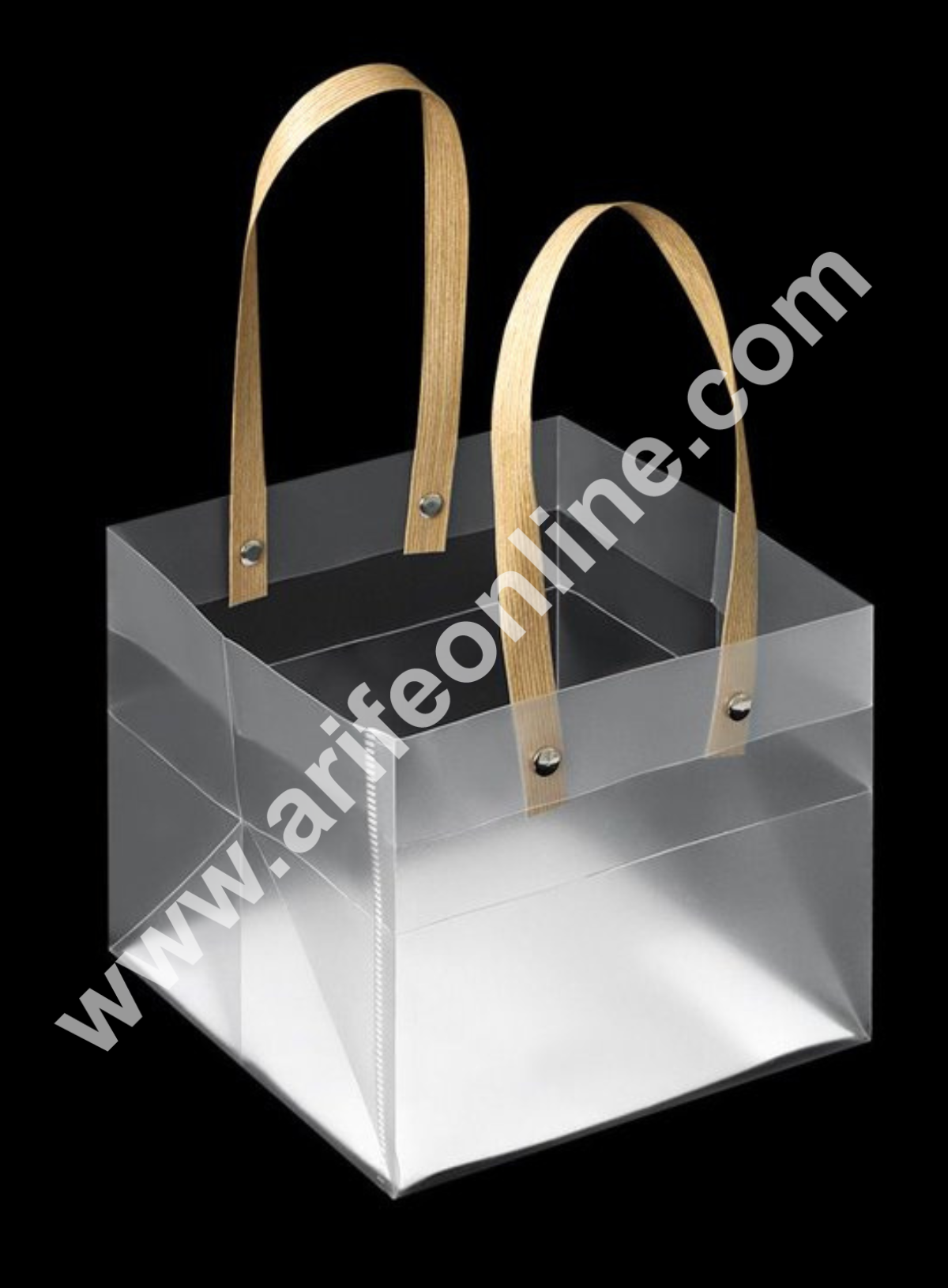 CAKE DECORβ’ PVC Cake Carry Bag with Plastic String Handle - 22 X 22 X ...
