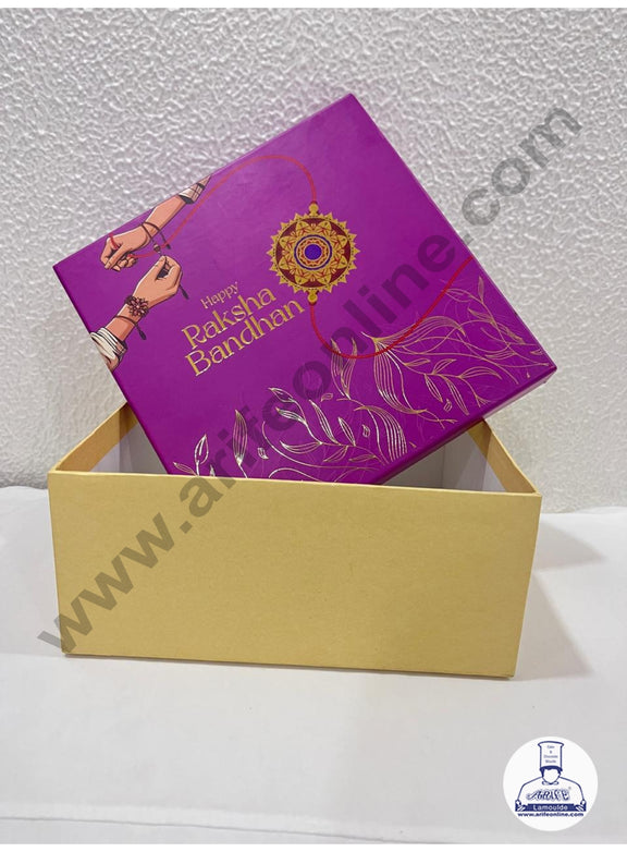 Home Happy Raksha Bandhan Hamper Top Bottom Box | Gift Box | Purple ...