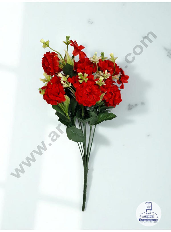 Red Daisy Artificial Flower bunch For Cake Decoration – ( 1 Bunch ) Cake Decor™