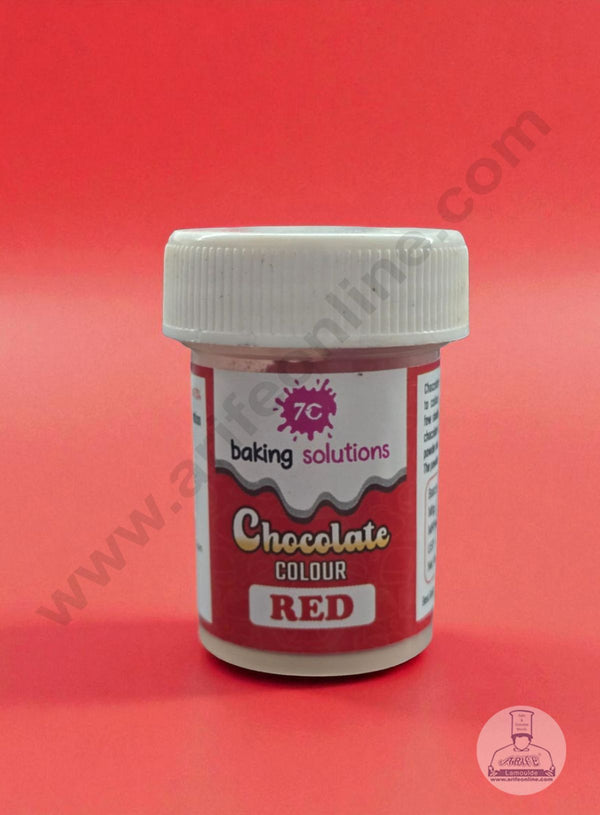7C Edible Chocolate Colour Powder – Red (5g) | Food Colour for Chocolates, Cakes & Desserts