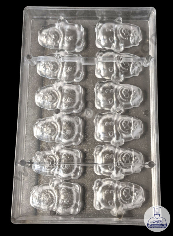 FineDecor 12 Cavity Polycarbonate Chocolate Mold - ( YBS-053 )