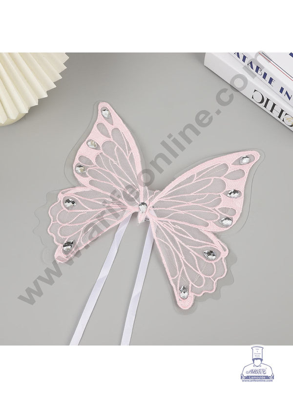 Pink Butterfly with Light & PVC | PVC Decorative Wrap for Bouquets & Gift Wrapping