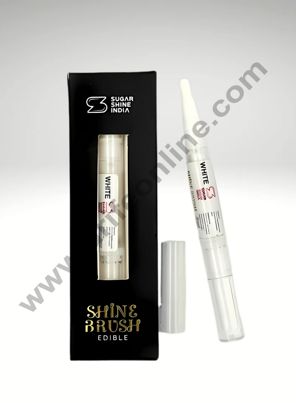 White Edible Ink Sugar Shine Brush (1 piece)