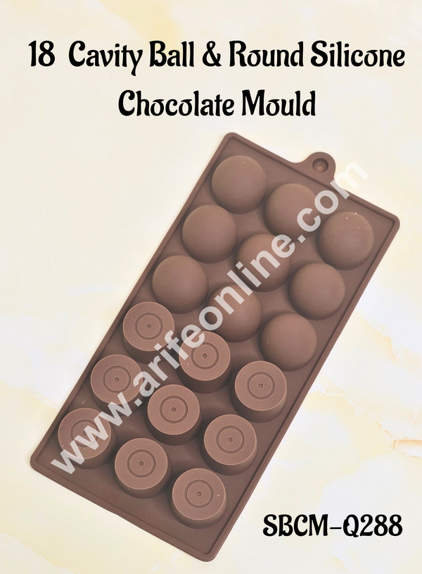 Cake Decor 18  Cavity Ball & Round Silicone Chocolate Mould