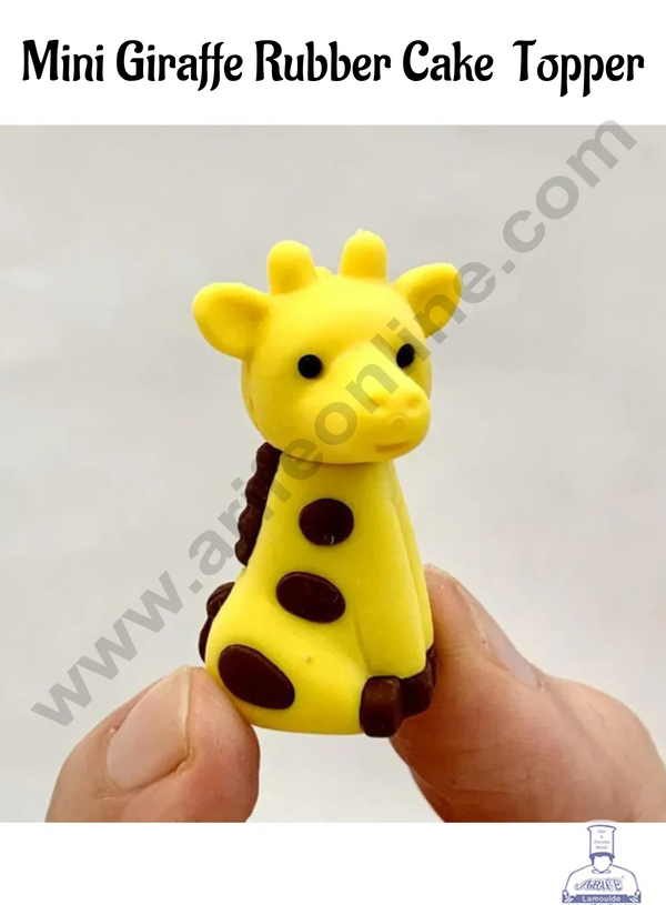 Mini Giraffe Rubber Cake Topper - 3 Pcs Set -CAKE DECOR™