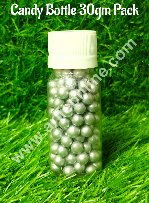 CAKE DECOR™ Balls Sugar Candy - Silver - 3 - 30 gm