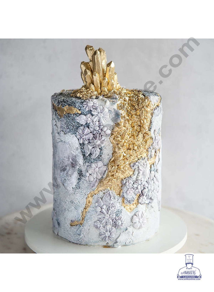 Cake Decor Rock Crystals Candy Sprinkles For Geode Cake - Gold - 500 gm