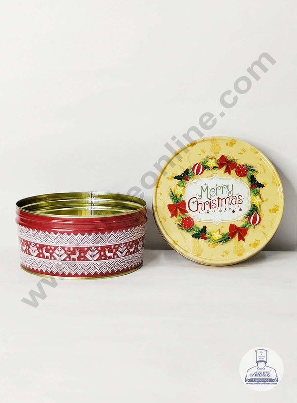 CAKE DECOR™ Dream Cake Tin Torte Cake Cookie Cake Tin Christmas Design 03 - 5.5 x 2.7 Inch