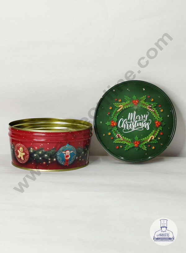 CAKE DECOR™ Dream Cake Tin Torte Cake Cookie Cake Tin Christmas Design 05 - 5.5 x 2.7 Inch