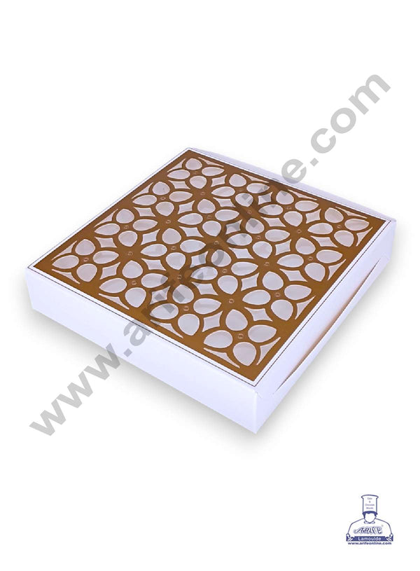 CAKE DECOR™ 16 Cavity Chocolate Box with Cavity & Cutout Window Without Handle ( 10 Piece Pack ) - White