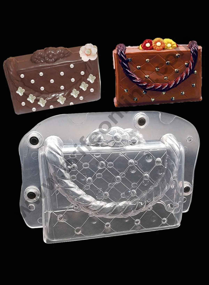 Cake Decor Polycarbonate 3D Ladies Purse Wallet Chocolate Mold Cake Decorating Chocolate Mould Tools