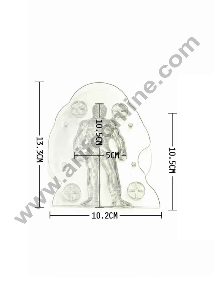 Cake Decor Polycarbonate 3D Spider Man Chocolate Mold Cake Decorating Chocolate Mould Tools