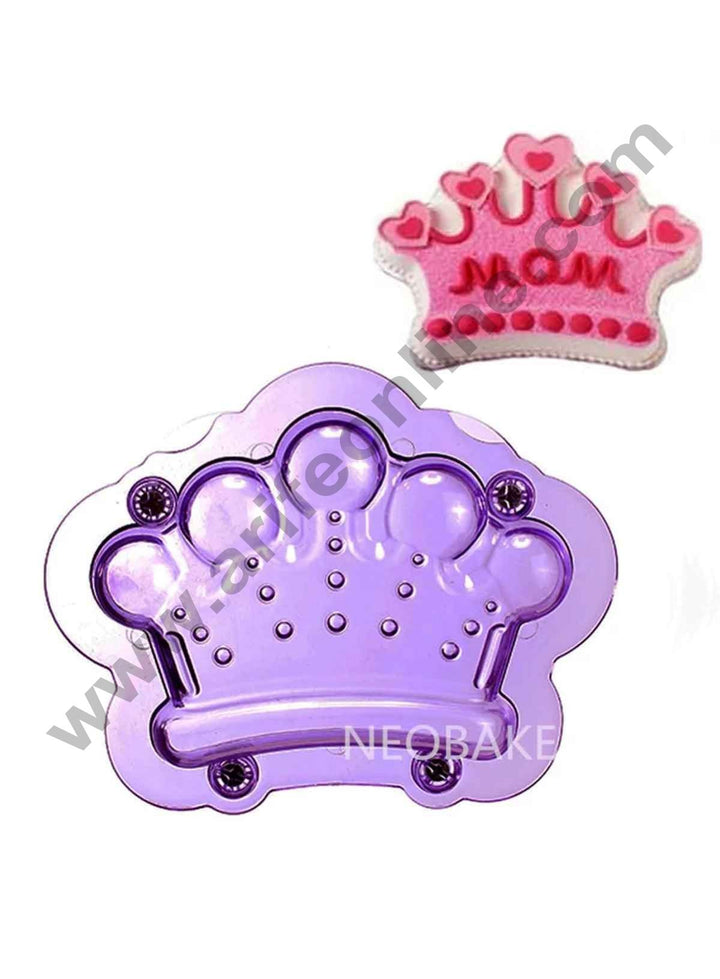 Cake Decor Polycarbonate 3D King Queen Crown Chocolate Mold Cake Decorating Chocolate Mould Tools