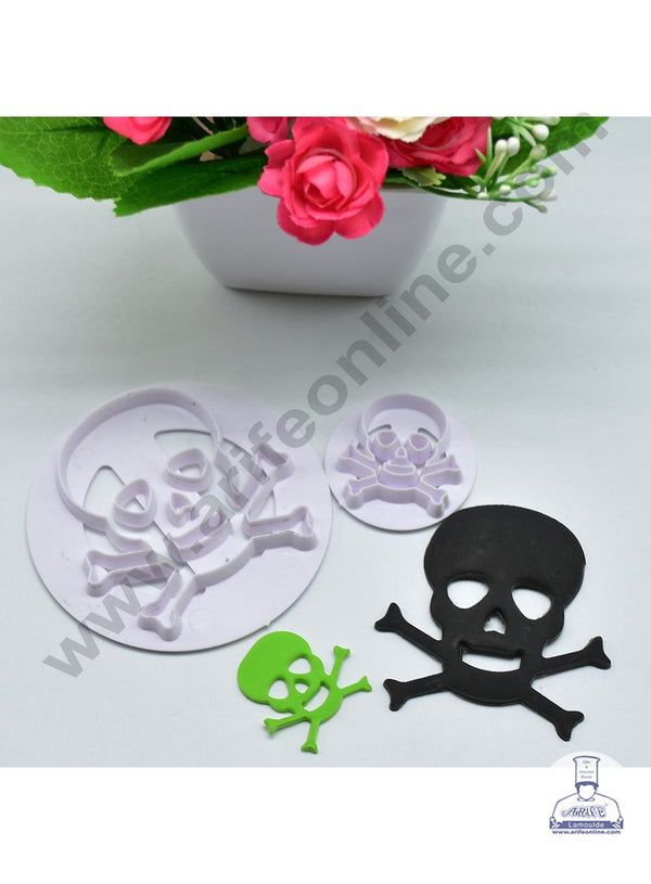 Cake Decor 2 Pieces Skull Fondant Cutters Cupcake Cake Decorating Tools