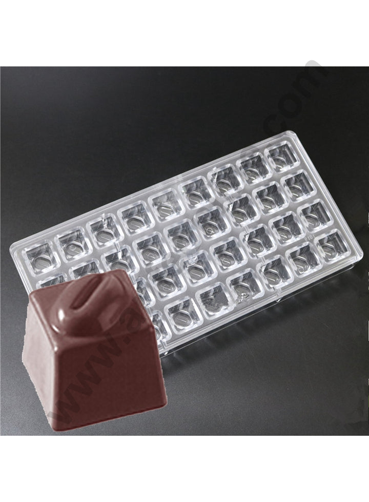 Cake Decor 36 Cavity Square With Shaped Polycarbonate Chocolate Mould