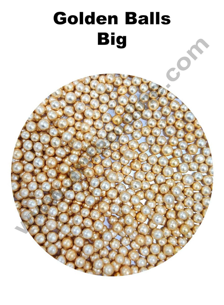 Cake Decor Sugar Candy - Golden Blash Big Ball