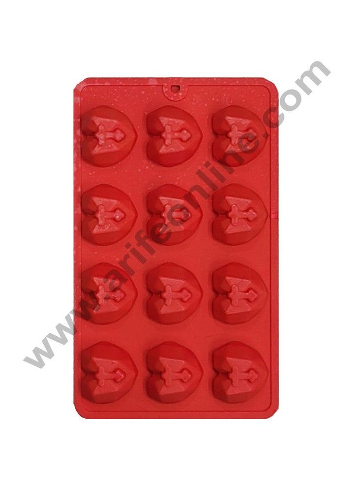 Cake Decor 12 Cavity Pinata Heart Valentine Heart Chocolate Silicone Chocolate Mould