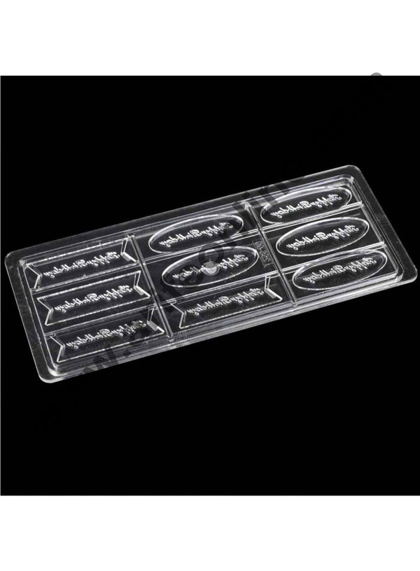 Cake Decor 9 Cavity English Birthday Card Signage Chocolate Plastic Polycarbonate Moulds, Cake English Insert Roasting Abrasives