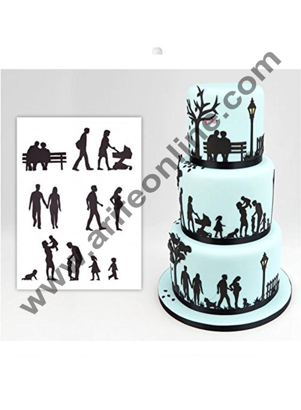 Cake Decor Family Silhouette Cutter Set by Patchwork Cutters