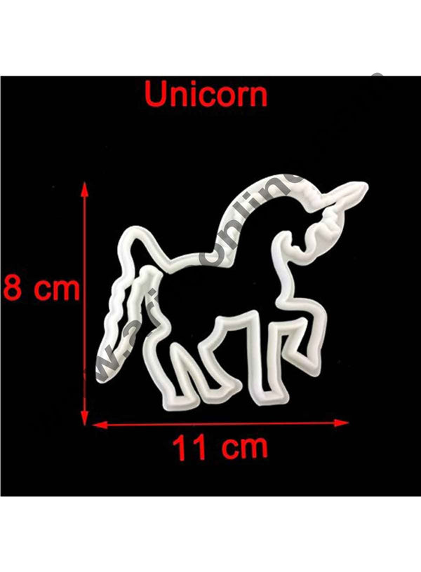 Cake Decor 1Pcs Unicorn Plastic Cookie Cutter Pastry Biscuit Mold Sugar Craft Fondant Decoration Mold Baking Tools For Cakes