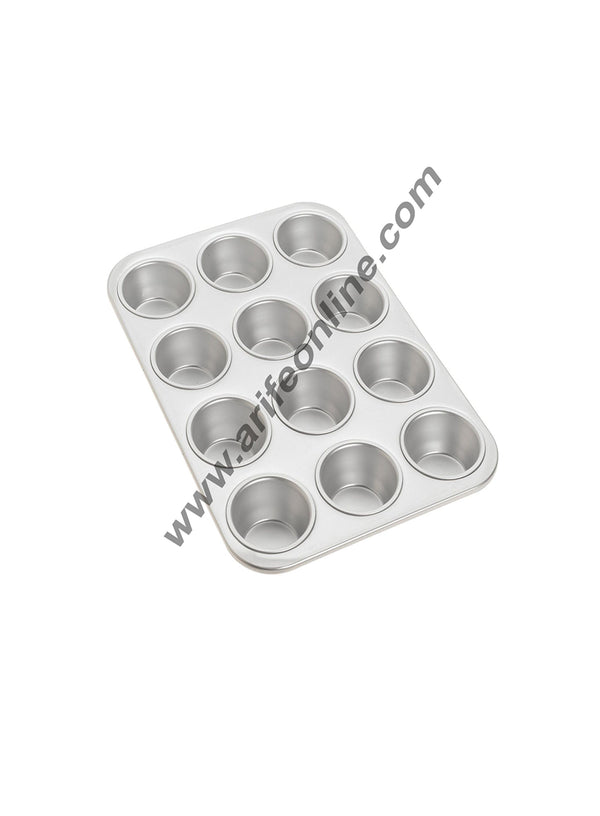 Cake Decor 12 in 1 Aluminum Muffin Mould Cupcake Mould