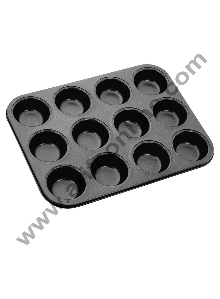 Cake Decor Nonstick Aluminum 12 Cavity Muffin Tray