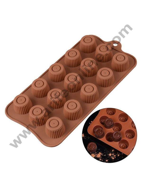 Cake Decor 15 Cavity Round Shape Chocolate Silicone Chocolate Mould