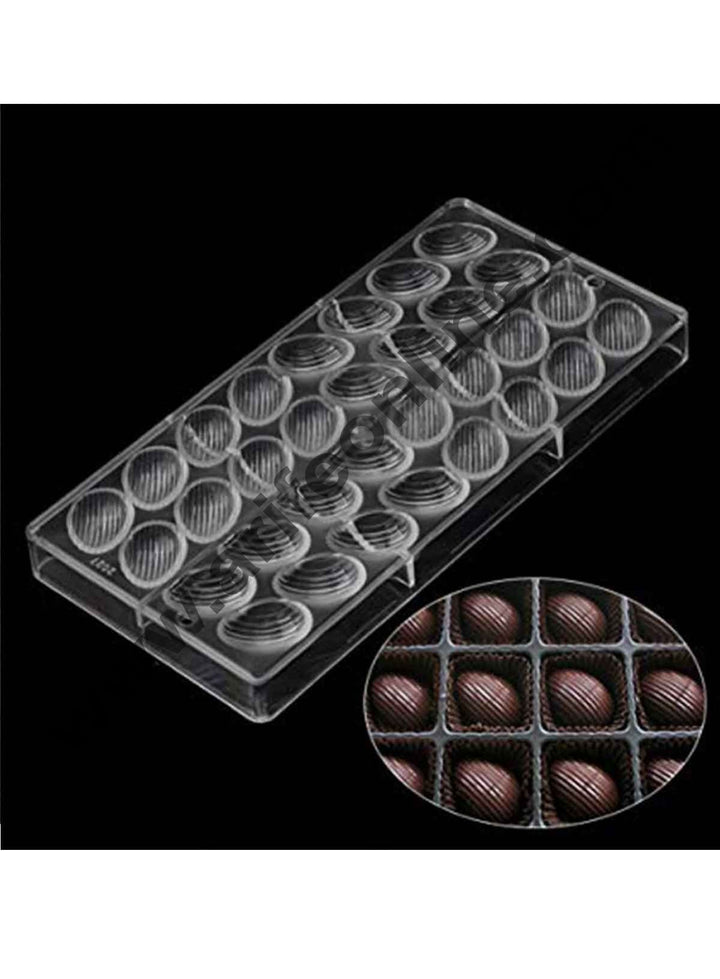 Cake Decor 32 Cavity Easter Egg Shape Polycarbonate Chocolate Mould;