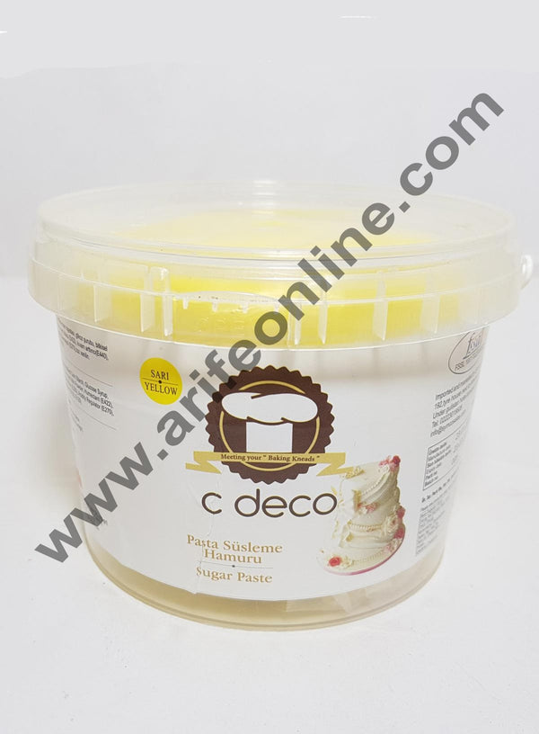 C Deco Sugar Paste (Fondant)-Yellow 1KG