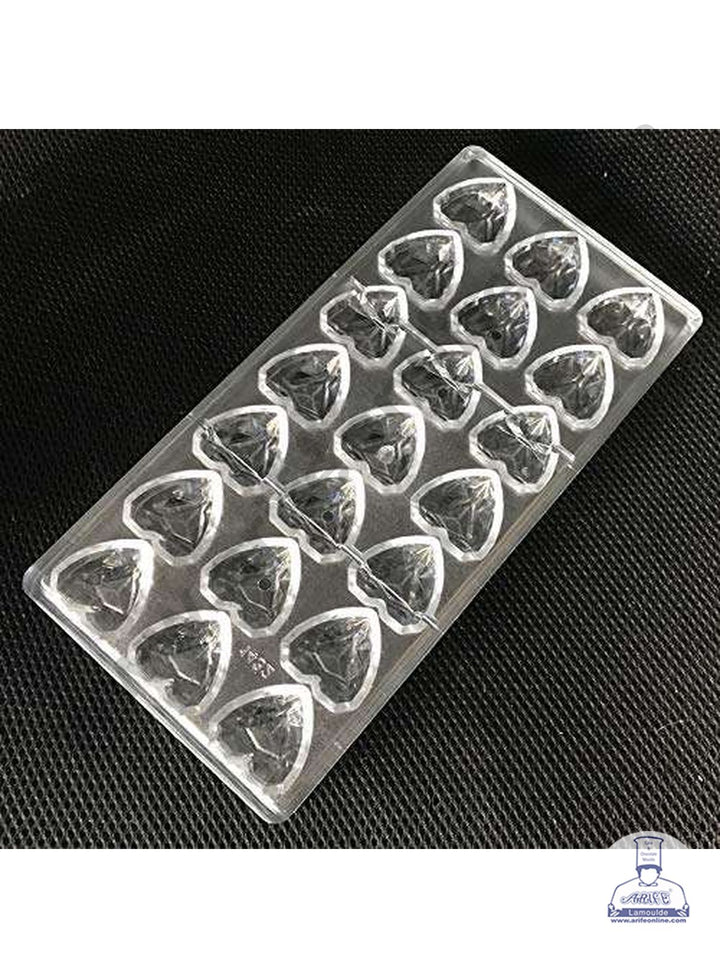 Cake Decor 21 Cavity Pinata Heart Shaped Polycarbonate Chocolate Mould SB-1432