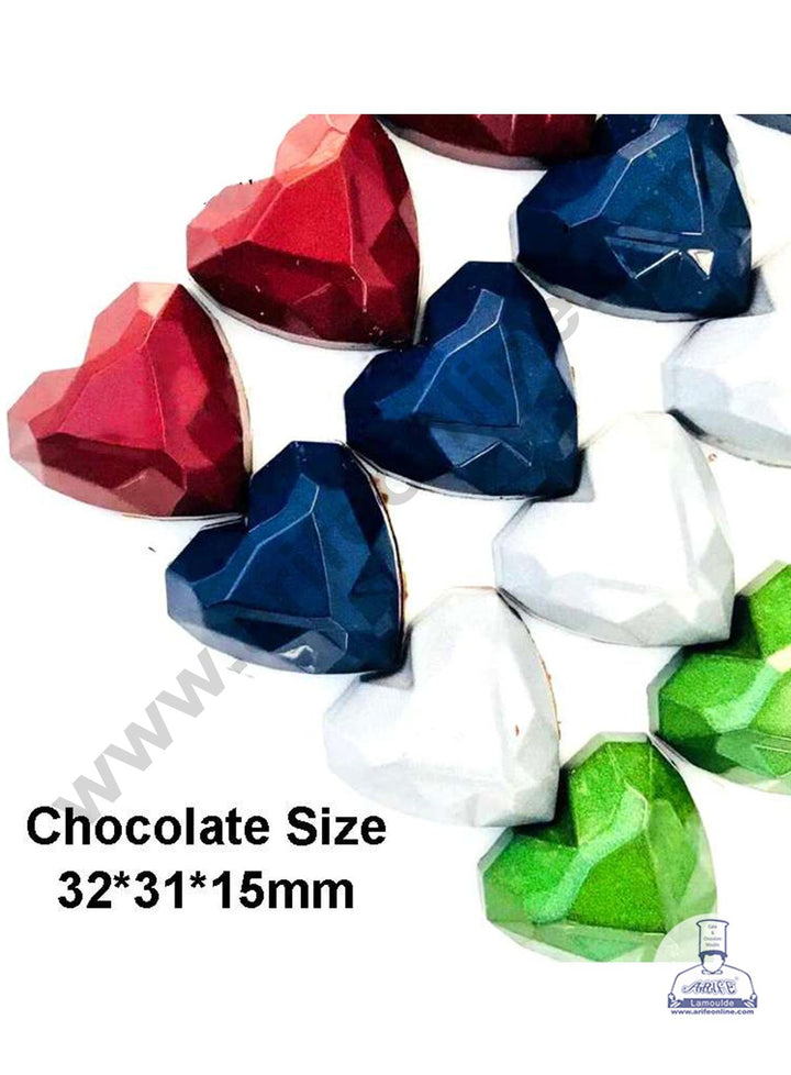 Cake Decor 21 Cavity Pinata Heart Shaped Polycarbonate Chocolate Mould SB-1432