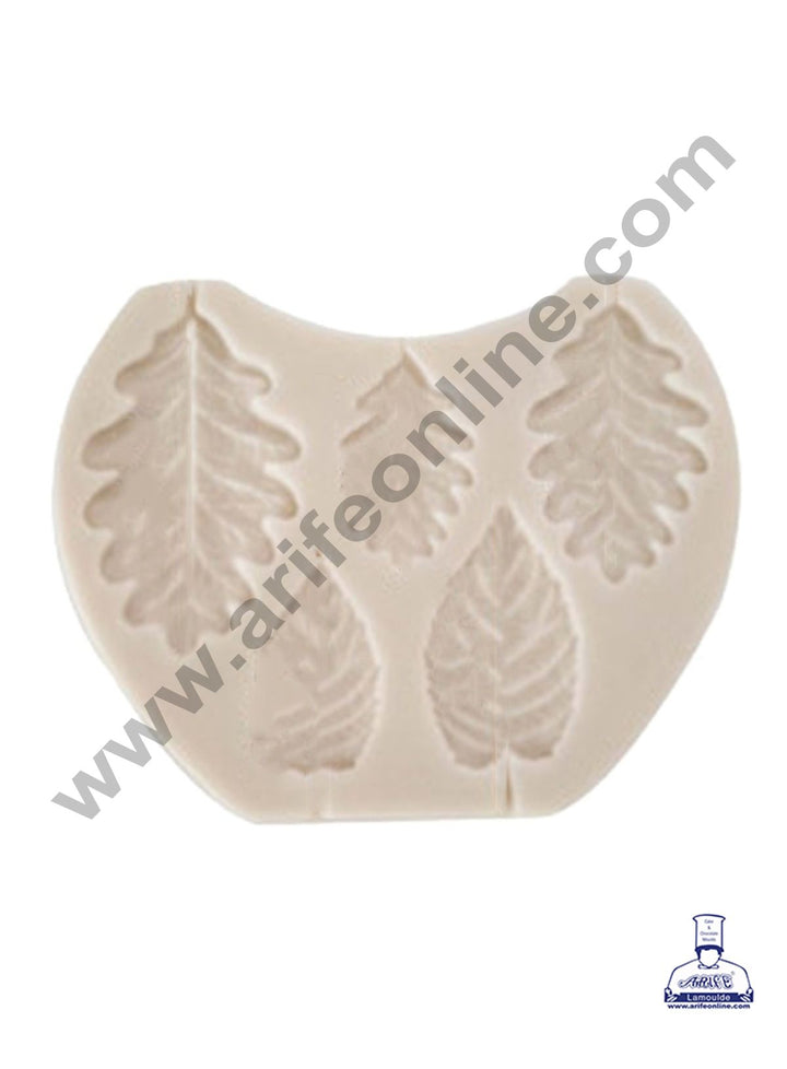 Cake Decor Silicone 5 Cavity Leaf Fondant Marzipan Mould